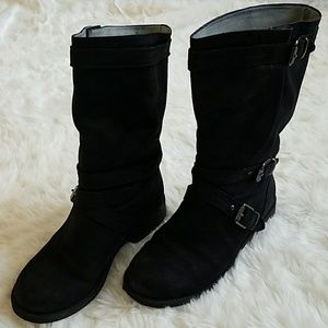 Kenneth Cole Moto Leather Boots